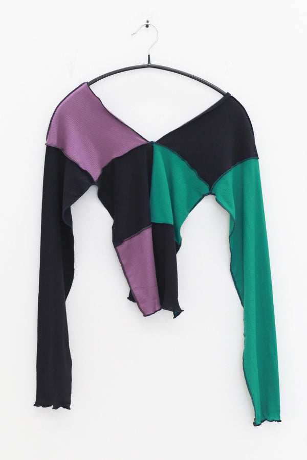 BASERANGE Fall/Winter 2025 TEAK Long Sleeve T-Shirt BAS-TTTLS-CR-AU25 - Color Block